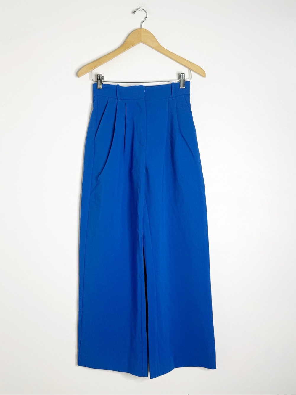 Abercrombie & Fitch Sloane Wide Leg Pants Size 2 Short Blue High Rise